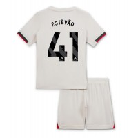 Chelsea Estevao Willian #41 Udebanesæt Børn 2025-26 Kortærmet (+ Korte bukser)